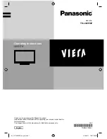 Preview for 1 page of Panasonic Viera TH-L32X50Z Operating Instructions Manual