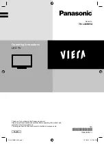 Preview for 1 page of Panasonic VIERA TH-L32XM5A Operating Instructions Manual