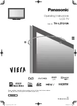 Panasonic VIERA TH-L37G10A Operating Instructions Manual preview