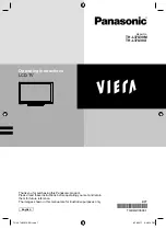 Preview for 1 page of Panasonic viera TH-L37U30M Operating Instructions Manual