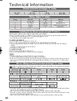 Preview for 46 page of Panasonic Viera TH-L37V10A Operating Instructions Manual