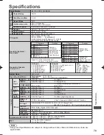 Preview for 79 page of Panasonic Viera TH-L42E30G Operating Instructions Manual