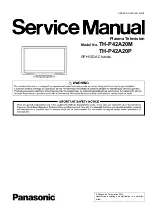 Panasonic VIERA TH-P42A20M Service Manual preview