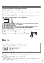 Preview for 5 page of Panasonic Viera TH-P42C10D Operating Instructions Manual