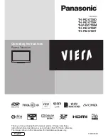 Предварительный просмотр 2 страницы Panasonic Viera TH-P42GT20D Operating Instructions Manual