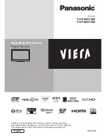 Preview for 1 page of Panasonic Viera TH-P42GT20Z Operating Instructions Manual