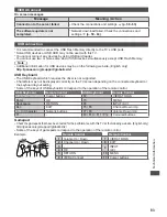 Preview for 83 page of Panasonic Viera TH-P42UT30D Operating Instructions Manual