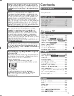 Предварительный просмотр 3 страницы Panasonic Viera TH-P42UT50Z Operating Instructions Manual