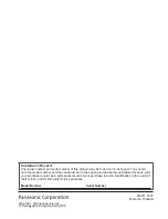 Предварительный просмотр 1 страницы Panasonic VIERA TH-P42X30K Operating Instructions Manual