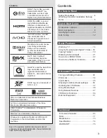 Предварительный просмотр 4 страницы Panasonic Viera TH-P42X30Z Operating Instructions Manual