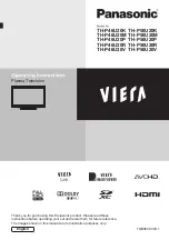 Panasonic Viera TH-P46U20K Operating Instructions Manual предпросмотр