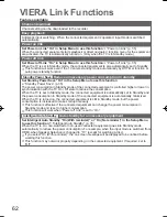 Preview for 63 page of Panasonic Viera TH-P50VT20D Operating Instructions Manual