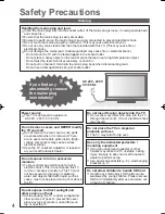 Preview for 5 page of Panasonic Viera TH-P50VT20Z Operating Instructions Manual