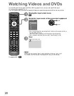 Preview for 20 page of Panasonic Viera TH-P50X10A Operating Instructions Manual