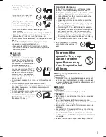 Preview for 3 page of Panasonic Viera TH-P50X60Z Operating Instructions Manual