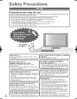 Preview for 4 page of Panasonic Viera TH-P54Z10H Operating Instructions Manual