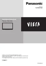 Preview for 1 page of Panasonic VIERA TH-P55GT30Z Operating Instructions Manual