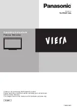 Preview for 2 page of Panasonic Viera TH-P55ST30A Operating Instructions Manual