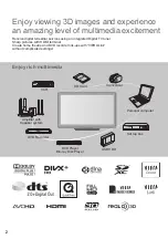 Preview for 3 page of Panasonic Viera TH-P55ST30A Operating Instructions Manual