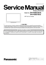 Preview for 1 page of Panasonic Viera TH-P55ST30A Service Manual