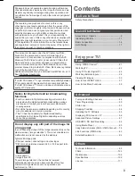 Preview for 4 page of Panasonic Viera TH-P55VT50H Operating Instructions Manual