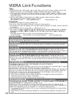 Preview for 44 page of Panasonic VIERA TH-P58S20Z Operating Instructions Manual