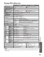 Preview for 59 page of Panasonic VIERA TH-P58S20Z Operating Instructions Manual