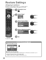 Предварительный просмотр 32 страницы Panasonic Viera TH-P58V10A Operating Instructions Manual