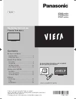 Panasonic Viera TH-P65VT60D Operating Instructions Manual preview