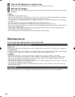 Preview for 20 page of Panasonic Viera TH-P65VT60D Operating Instructions Manual