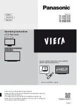 Panasonic VIERA TX-24AS500E Operating Instructions Manual preview