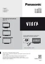 Panasonic Viera TX-24ES500E Operating Instructions Manual предпросмотр