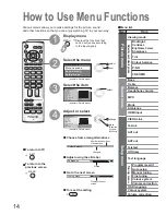 Предварительный просмотр 14 страницы Panasonic Viera TX-26LE7F Operating Instructions Manual