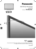 Preview for 1 page of Panasonic Viera TX-26LE8A Operating Instructions Manual