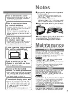 Предварительный просмотр 5 страницы Panasonic Viera TX-26LM70L Operating Instructions Manual