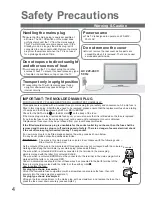 Preview for 4 page of Panasonic Viera TX-26LMD70 Operating Instructions Manual