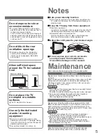 Preview for 5 page of Panasonic Viera TX-26LMD70 Operating Instructions Manual