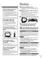 Preview for 5 page of Panasonic Viera TX-26LMD70A Operating Instructions Manual