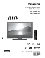 Предварительный просмотр 1 страницы Panasonic Viera TX-26LMD70F Operating Instructions Manual