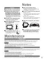 Предварительный просмотр 5 страницы Panasonic Viera TX-26LMD70F Operating Instructions Manual