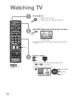 Предварительный просмотр 12 страницы Panasonic Viera TX-26LMD70F Operating Instructions Manual