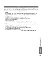 Preview for 39 page of Panasonic Viera TX-26LX80F Operating Instructions Manual