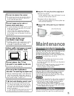 Preview for 5 page of Panasonic Viera TX-26LXD60A Operating Instructions Manual