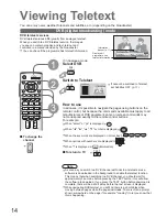 Preview for 14 page of Panasonic Viera TX-26LXD60A Operating Instructions Manual