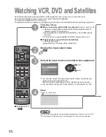 Предварительный просмотр 16 страницы Panasonic Viera TX-26LXD7 Operating Instructions Manual