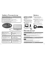 Предварительный просмотр 3 страницы Panasonic Viera TX-26LXD71F Operating Instructions Manual