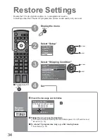 Предварительный просмотр 34 страницы Panasonic Viera TX-26LXD80 Operating Instructions Manual