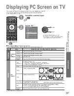 Предварительный просмотр 37 страницы Panasonic Viera TX-26LXD80 Operating Instructions Manual