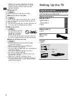 Предварительный просмотр 4 страницы Panasonic Viera TX-32CR410 Operating Instructions Manual