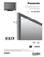 Panasonic Viera TX-32LE8PS Operating Instructions Manual preview